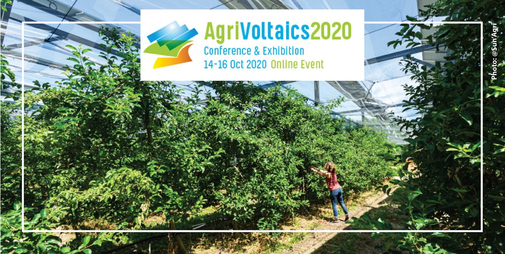 Sun__Agri's tweet photo. Du 14 au 16 octobre, Sun’Agri participe à la conférence #Agrivoltaics 2020 🌱🌱 
Participez à la conférence en ligne ! #MardiConseil
Pour vous inscrire, c’est ici : https://t.co/g9y7QkatAS https://t.co/ONpv0Tfmju