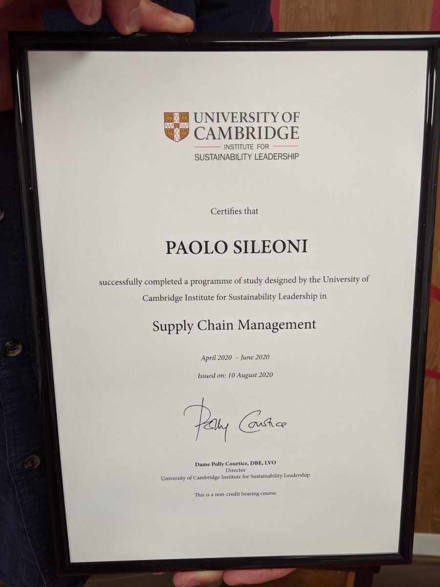 PizzaSiGroup's tweet photo. Congratulations to Paolo, our Operations Manager who has just completed his studies in Supply Chain Management with University of Cambridge Institute for Sustainability Leadership! #InvestingInTheFuture #PizzaFamily #InPizzaWeCrust #ChefsforChefs https://t.co/KVbyt01Hhe