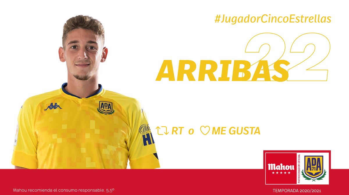 futbolmahou's tweet photo. RT o Me Gusta si crees que Arribas ha sido el #JugadorCincoEstrellas del @AD_Alcorcon en septiembre (5/6) https://t.co/xnsoikRanz