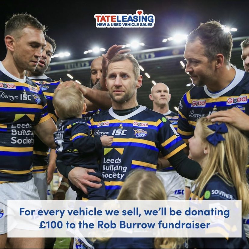 Diggo008's tweet image. Please can everyone RT this post... Every car we sell between now and December 31st we will donate £100 per car to the @Rob7Burrow fund.. @RLBarrieMc10 @KeithSenior4 @JamiePeacock10 @DannyMcguire6 @alexsimmonstv @spitpig all my details are on the post below 👇🏻keep batting Rob 👍🏻
