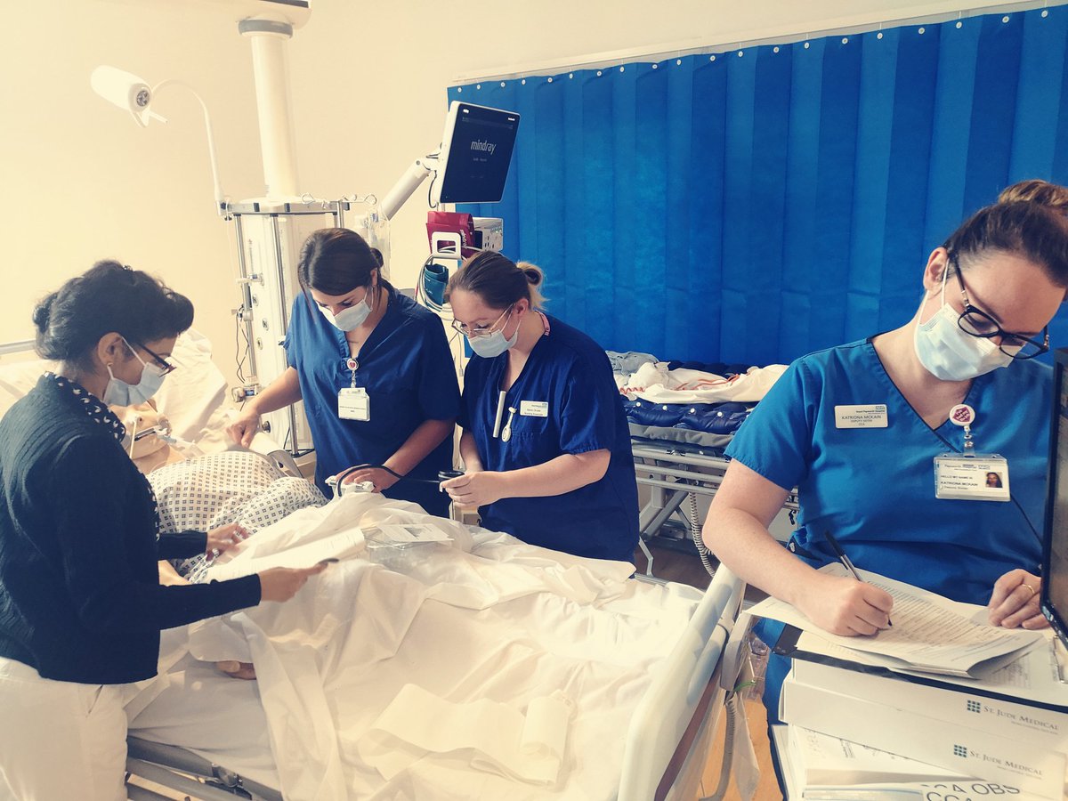 TeachingTeamCCA's tweet photo. This week at the CCA @RoyalPapworth we are providing training for the safe use of the mechanical compression device (FemoStop).
Cardiac link nurses are taking an active role in the training. 

👉 Skill development
👉 Continuous learning
👉 Encouraging excellence https://t.co/SWSCTdD7S6