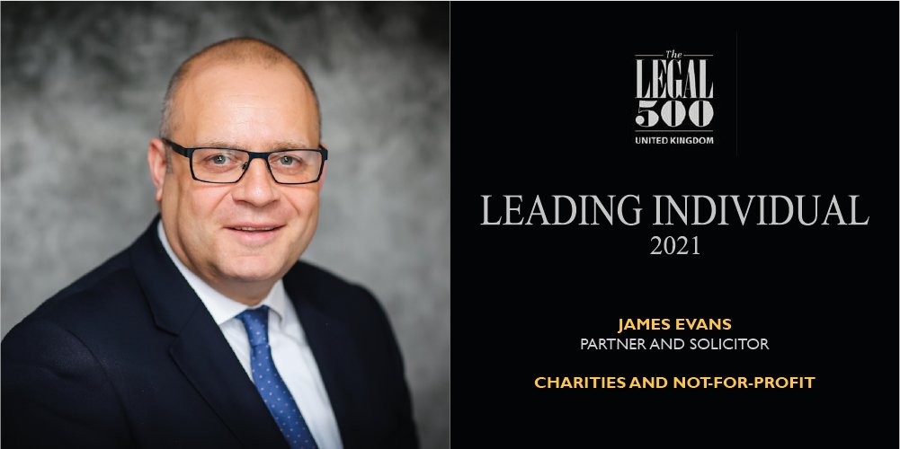 TozersLaw's tweet image. Congratulations to our Partner and Solicitor James Evans for being recognised as a Leading Individual in @thelegal500 for 2021.
⭐⭐⭐⭐⭐

James leads our nationally-recognised team of specialist charity and social enterprise sector lawyers.

tozers.co.uk/people/james-e…
