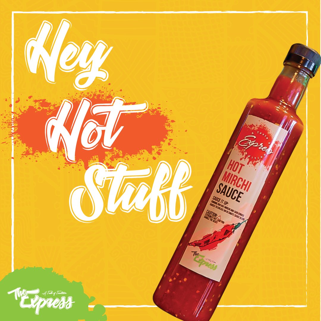 theexpressuk's tweet photo. If you love to spice up your meals, then you are gonna love our hot Mirchi sauce! Adding that kick to your meal that you were missing, ticking all your boxes, what you waiting for? Add this sauce to your meal today!#TheExpress #Sauce #Spicy #FastFood #Traditional https://t.co/fMl2st3BLV
