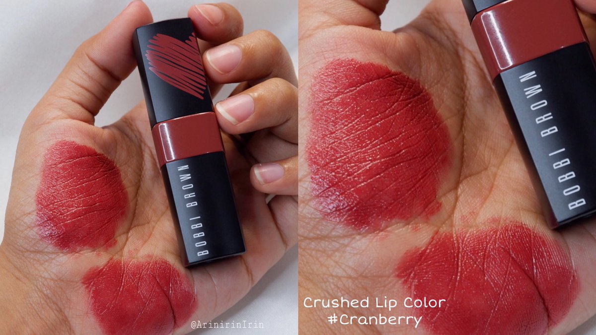 ArinirinIrin's tweet photo. โดนป้ายยาแล้วว @BobbiBrown_TH Crushed lip color สี cranberry เห็นคนใช้เยอะมากเลยสั่งมาตอนมีโปร แถมเจ้าตัว mini crushed lip color สีruby คุ้มไปอีก แล้วสีสวยทั้งสองสีอ่ะ ชอบมากกก ทาได้ทุกวัน ละเค้าจัดโปรบ่อยด้วยนะเจ้านี้ ควรมี!! #ไว้ขายของห้ามรีวิวโว้ยย #ของดีบอกต่อ https://t.co/7OtkSGtvHe