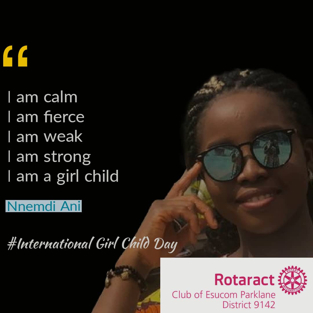 rota_esucom's tweet photo. A girl child is human , Today we reckon with her.
#rotaryinternational
#district9142
#rotaEsucom https://t.co/VOmlGsflAA