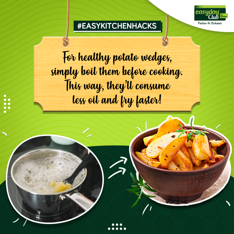 easydayclub's tweet image. #EasyKitchenHacks: If you’re watching your weight, this hack could just be a blessing! Buy fresh potatoes from your nearest Easyday Club store or order them online from bit.ly/Easyday_ClubSh….

#EasydayClubApp #OnlineShopping #GroceryShopping