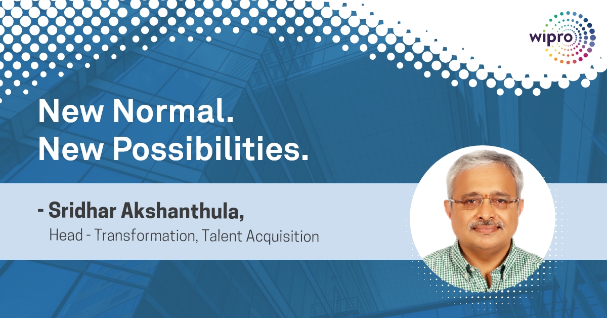WiproCareers's tweet photo. .@Wipro's Head - Transformation, TA, Sridhar Akshanthula considers #remote #hiring to be the need of the hour, but it’s not without its challenges. Read his take on how to do it right: https://t.co/nTE50WVZw7
#WiproCareers #NavigatingDisruption https://t.co/HTjznyXONl