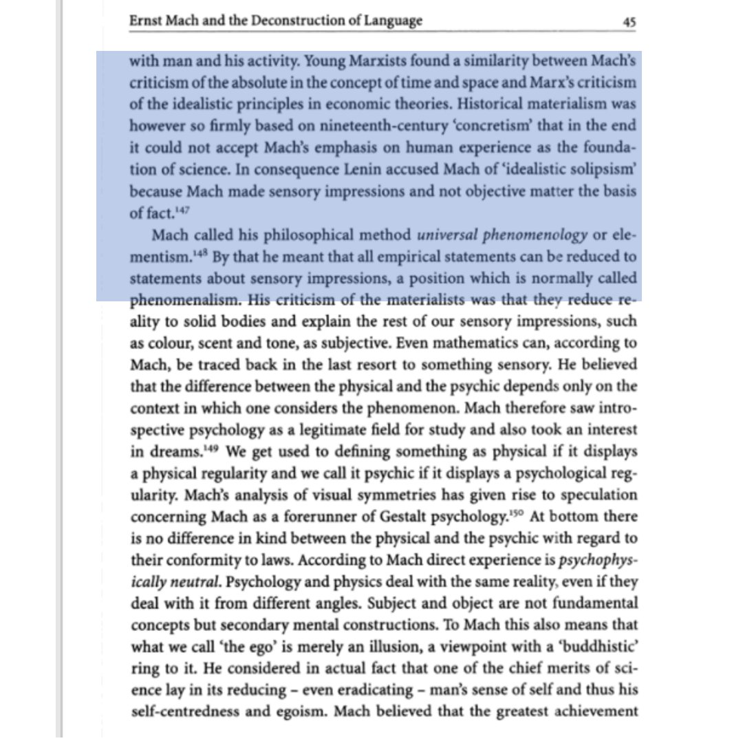 24/n I came across the book, "The Innermost Kernel: Depth Psychology and Quantum Physics : Wolfgang Pauli’s Dialogue with C.G. Jung" wherein the reason is explained that why Lenin could not digest Mach.