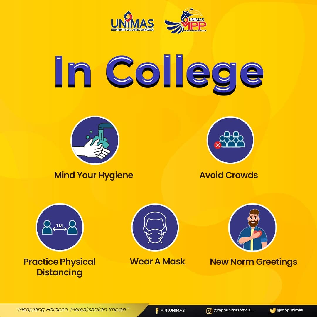 mppunimas's tweet photo. [NEW NORM CULTURE ]

It is very important to abide by the new norm culture as set by the relevant authorities.We fight the current pandemic together and by following these new norm culture SOP,we can reduce the risk of further infections.

#mppunimas1920

Design by Hanisah https://t.co/kwtYXw6lr4