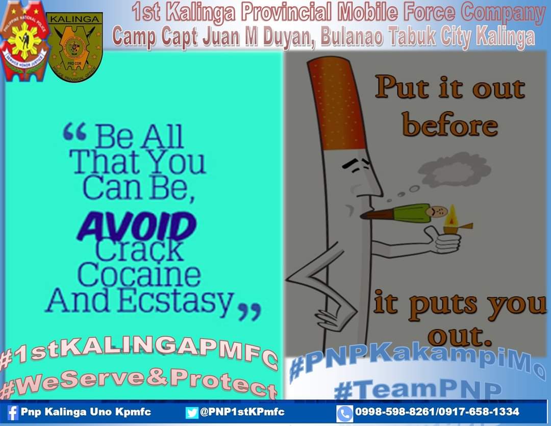 PNP1stKPmfc's tweet photo. Put it out before it puts you out!
#StopUsingIllegalDrugs
#PNPKakampiMo
#TeamPNP
#PNPPATROLPLAN2030 https://t.co/5Am7AQXwhu