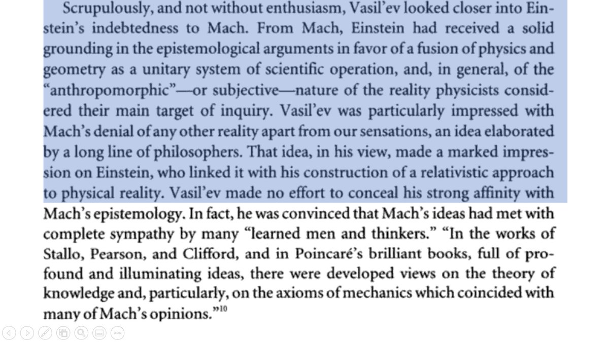 15/n Lenin was indeed dogmatic to safeguard his prophet Marx. As per A.V. Vasil’ev, a mathematician at Kazan University, Mach's idea had influence on what Einstein went on to discover. Source:Einstein and Soviet Ideology by Alexander VucinichSo, Lenin was anti-science!