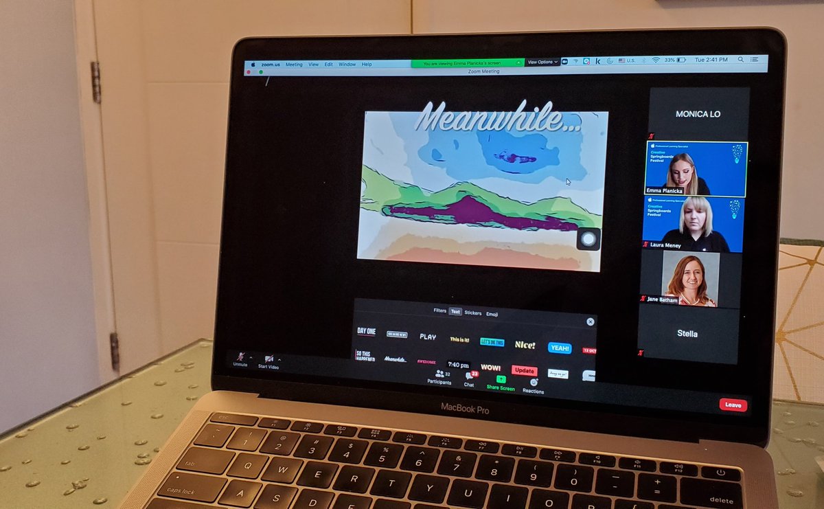 T8 poor weather school closure today, perfect for some personal learning time with <a href="/CSpringboards/">Creative Springboards Festival</a>. Combining #Keynote #tayasuisketches and #AppleClips So many creative ways for Ss to show learning! #everyonecancreate