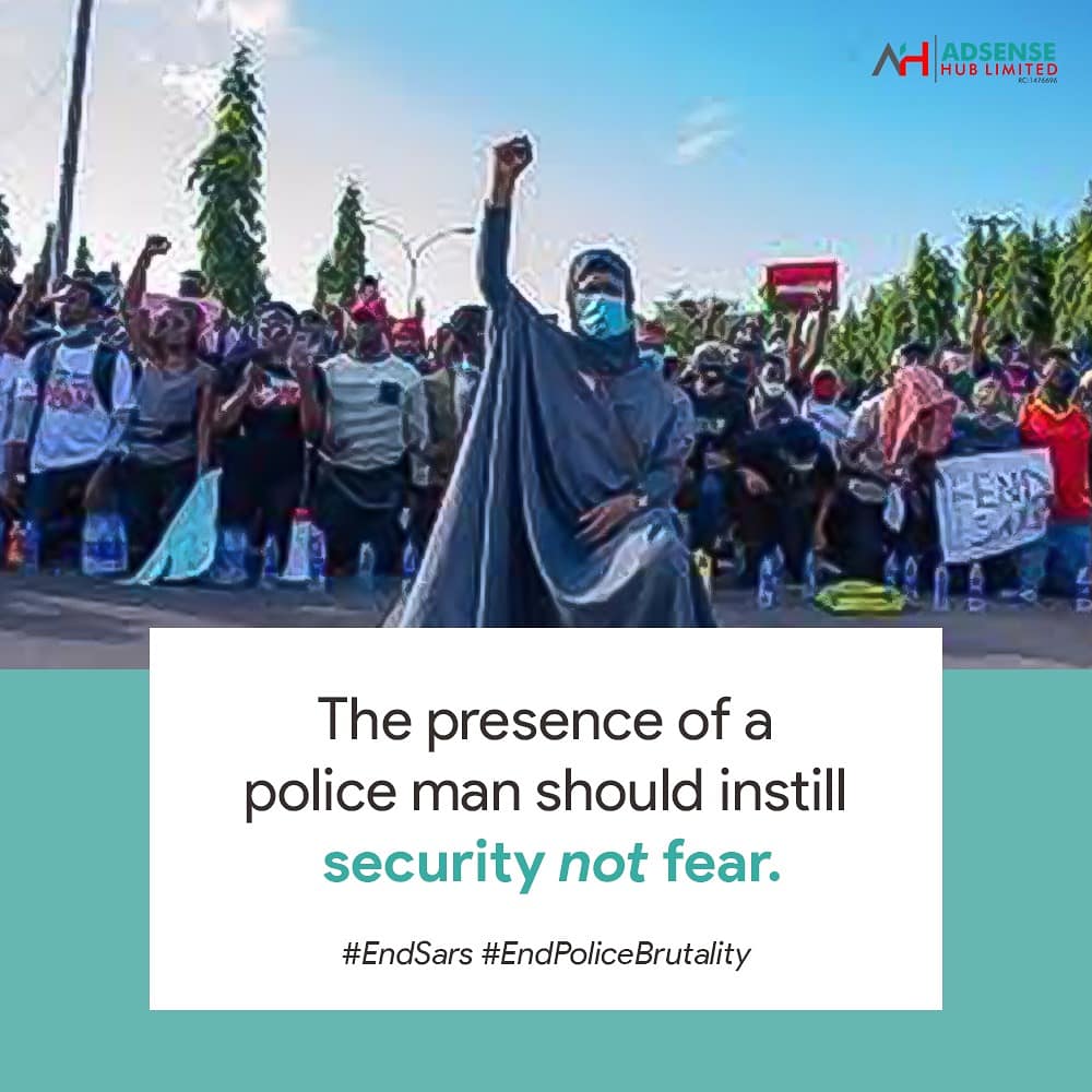 adsensehubng's tweet photo. We should always feel protected by the people charged with protecting us and not otherwise. #sarsmustend https://t.co/trdSoolexG