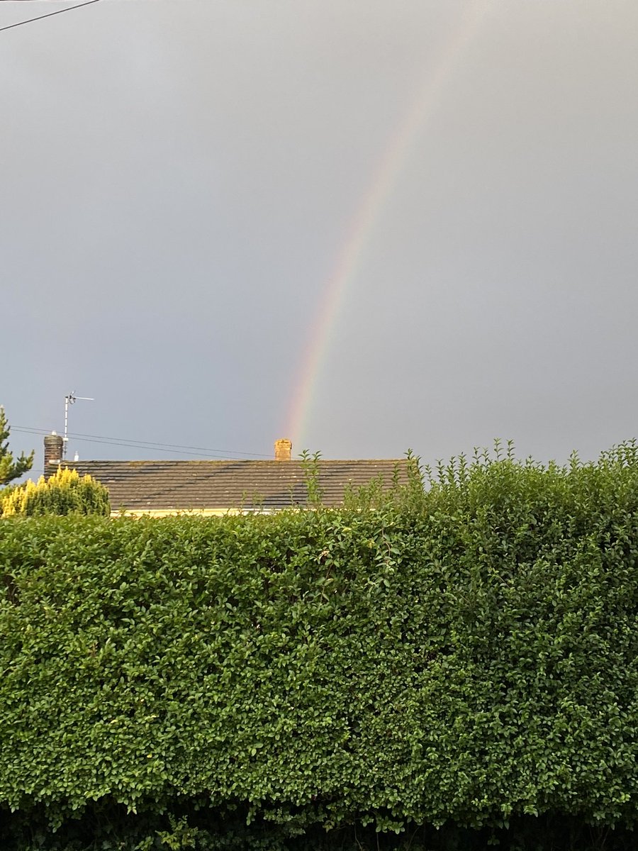 iamawetdog's tweet image. The start of an on-call day. Are you seeing the rainbow or the dark clouds? #halffullorhalfempty