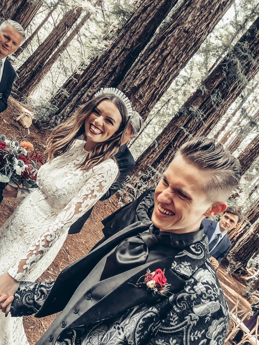 ratchellllll's tweet photo. so @MilesKath and I got MARRIED this weekend 🥺 https://t.co/oijY4G9K92