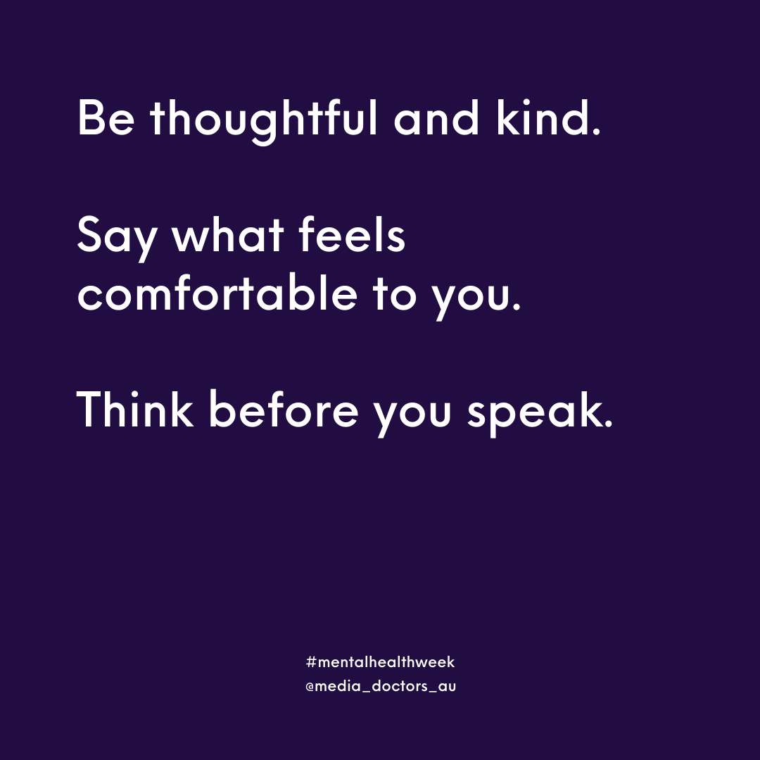Mediadoctorsau's tweet photo. 👉 Starting a #mentalhealthconversation

Mental health is a delicate topic for everyone! You may not have all the answers, but by having a conversation, you are providing the most valuable mental health resource: support. 👏 https://t.co/RRoaRl61qA