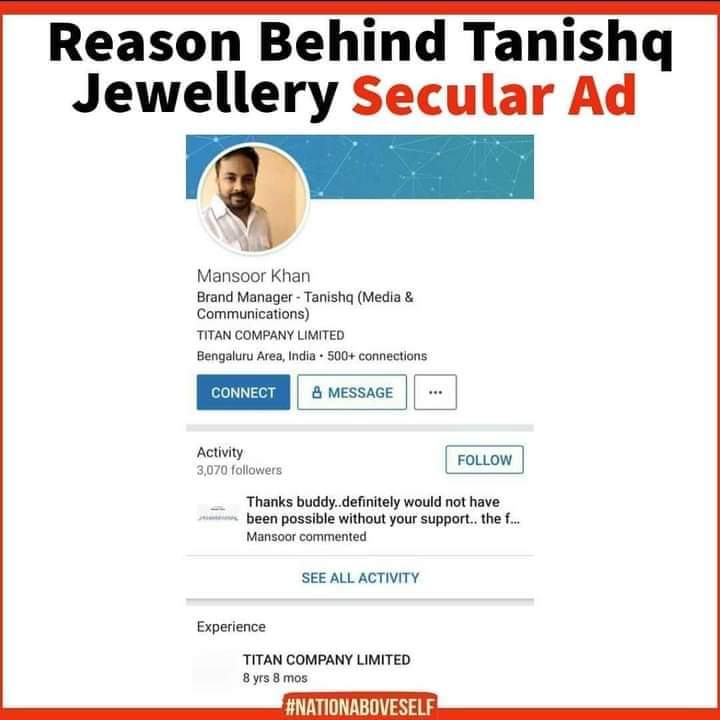 mohitdatta's tweet photo. @RNTata2000 pls remove him sir . He has no right to continue . He is soiling the name of Tata Group . #BoycottTanishq #BoycottTitan https://t.co/gouv2U9WdZ