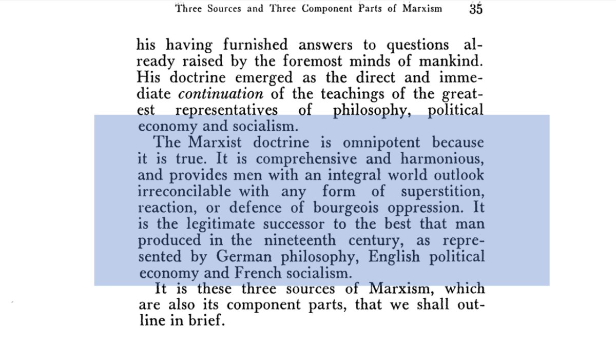 18/n This becomes quite evident from Lenin's book "On Culture and Cultural Revolution".Does the assertion not appear like "Kalima"?He says, "Marxist doctrine is omnipotent..."Their veil of being rationalist,anti-religion makes them more dangerous than any religion on planet