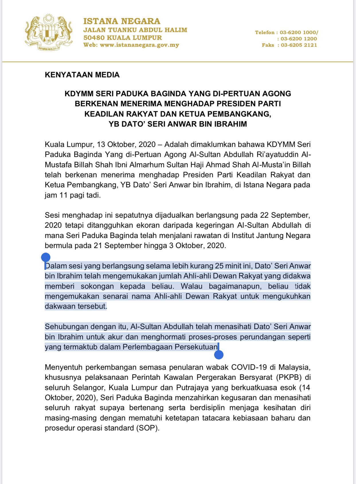 Rakyat Selangor Turun Dr Wan Azizah Wan Ismail Facebook