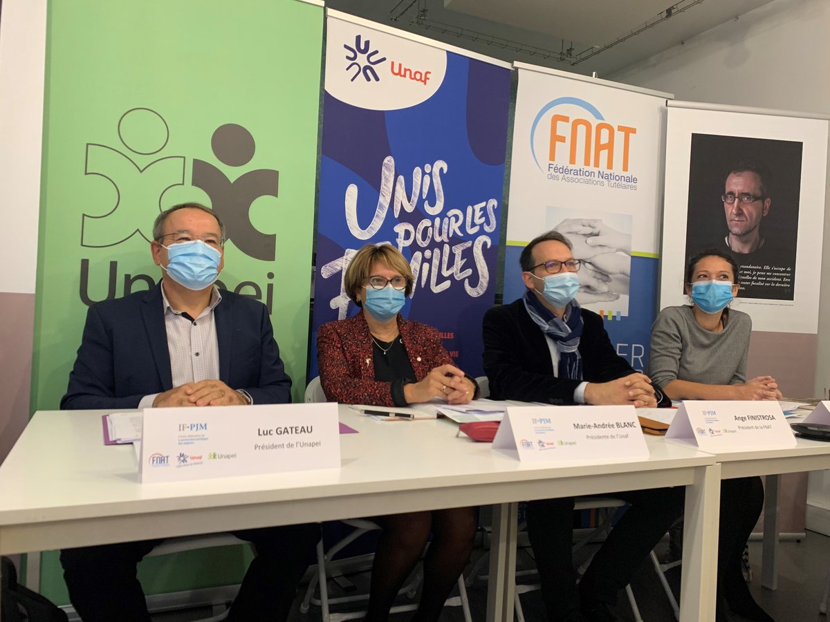 Unapei_infos's tweet photo. "Force est de constater que notre secteur d’activité de la protection juridique des majeurs souffre d’une véritable méconnaissance de sa plus-value économique et sociale". @GateauLuc, président de l'@Unapei_infos ouvre la conf. sur le gain socio-économique généré par les #MPJM. https://t.co/wbigDV494E