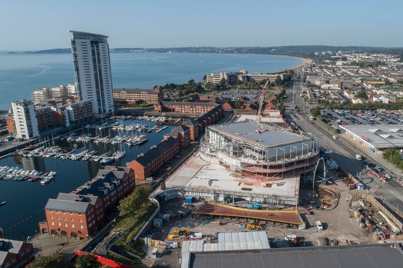 SBCityDeal's tweet photo. What a fantastic new image of the indoor arena in Swansea that’s being part #SBCityDeal funded. This is going to be an amazing attraction 😀 https://t.co/oaCvmDgrZ1