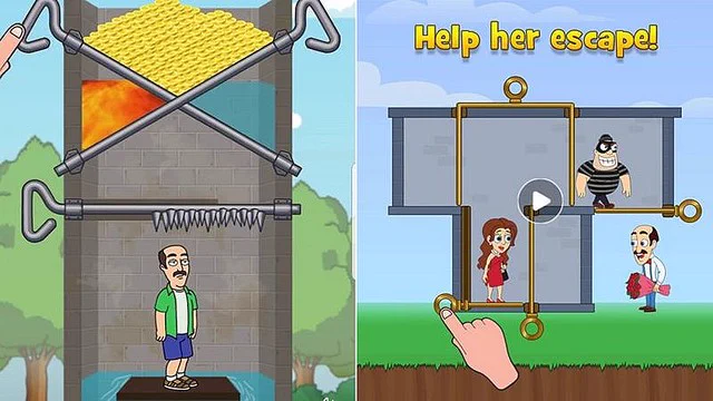 ゲーム内容と関係がない「ピンを引き抜くパズル」の広告！広告審査機構が禁止を通告！