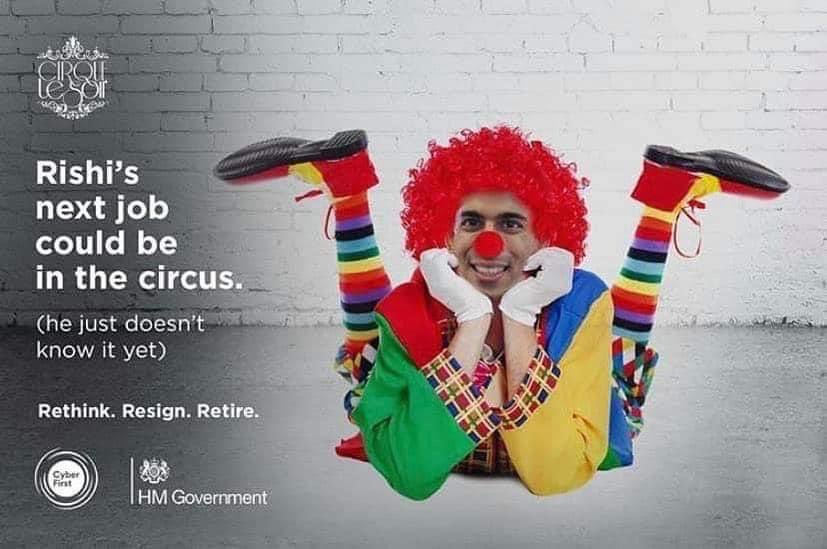 zedibee's tweet photo. The arts aren’t a hobby #keepdancingfatima #rishisunak #fatima #governmentadvertising #arts #dance #circus #film https://t.co/ZgIeWHYixZ