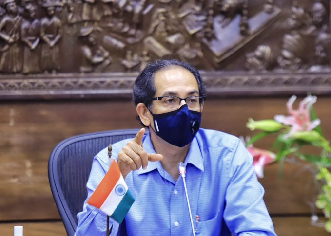 ANI's tweet photo. As imposing lockdown all of a sudden was not right, revoking it completely at once will also be not a good thing. And yes, I am someone who follows Hindutva, my Hindutva doesn't need verification from you: Maharashtra CM Uddhav Thackeray (in file photo) replies to Governor https://t.co/VgCSXnhTlh