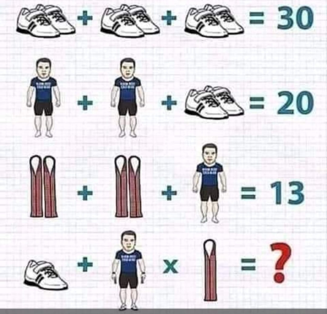 get2_uni's tweet photo. 99% of people fail to give the right answer for this one, if you can answer it correctly, you are a genius. Drop your answers in the comments below.

#Quiz #Puzzle #BrainTest #BrainTwister #Genious #Smart #ObservationPower #GreatAbility #Challenge #FailRate #HighFailureRate https://t.co/vNETrEKDWa