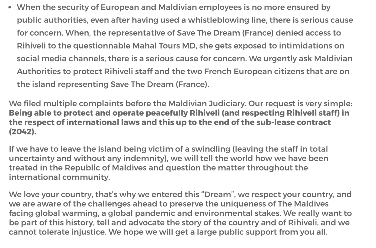 RihiveliDream's tweet photo. Open Letter to the government. Will you support #corruption or #sustainability? 

Read online: https://t.co/17OcJygRPm

@FrenchConsulate
@JBLemoyne  
@Mausoom_Maus 
@ibusolih 
@Official_LRAmv 
@hrcmv 
@MoEDmv 
@MDVinUK 
@sunbrk 
@UNMaldives 
@MoEnvmv 
@MoTmv  
#Maldives  #France https://t.co/TpV2KM0tty