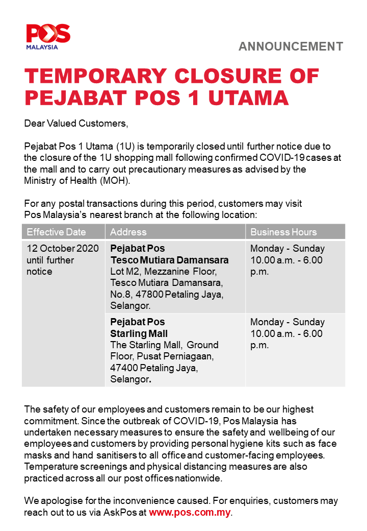 Pos Malaysia Berhad On Twitter Regarding The Matter Kindly Refer An Easy Parcel To Make An Inquiry Or Complaint Thanks Rl