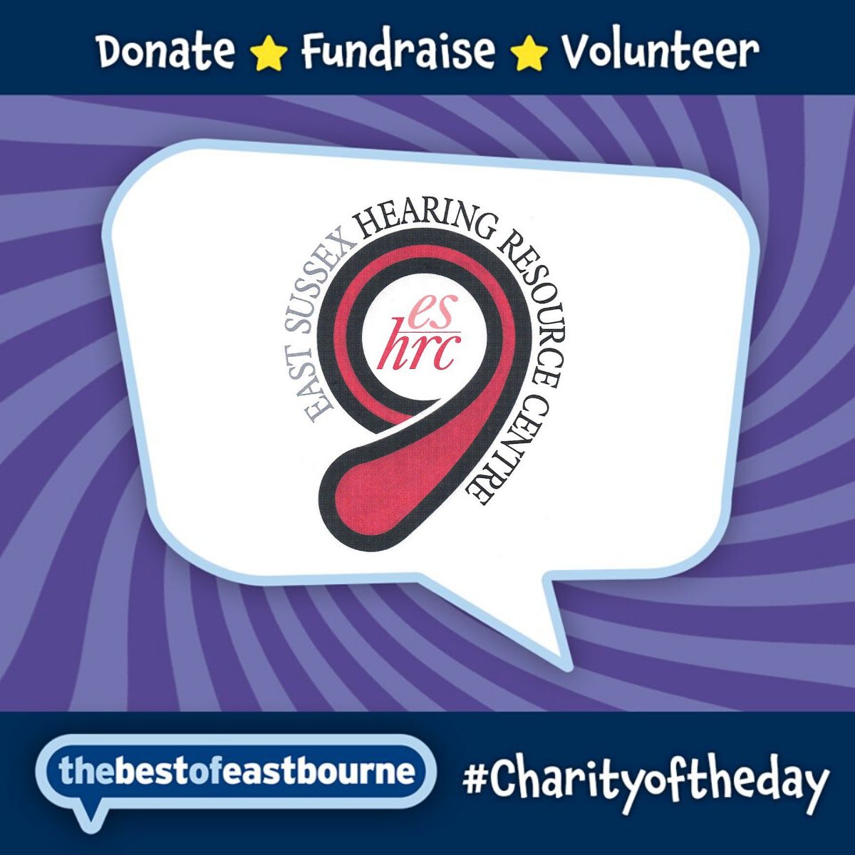 Today our #CharityOfTheDay is <a href="/ESussexHearing/">East Sussex Hearing</a>
j.mp/2RT2bod

Show them support by helping in any way you can but at the very least give them a LIKE and SHARE on their posts!

#BestOfEastbourne | #BestOfSussex | #SupportLocal