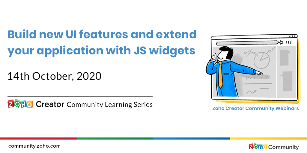 ZohoCreator's tweet image. #ZohoCreatorCommunity ⏳ One more day to go!
Join our session to learn how you can build new UI features and extend your applications using JavaScript widgets in Zoho Creator. Book a seat now! 👉🏼 zoho.to/Creator-Learni…   

#developers #communityforum #onlineworkshop @zoho