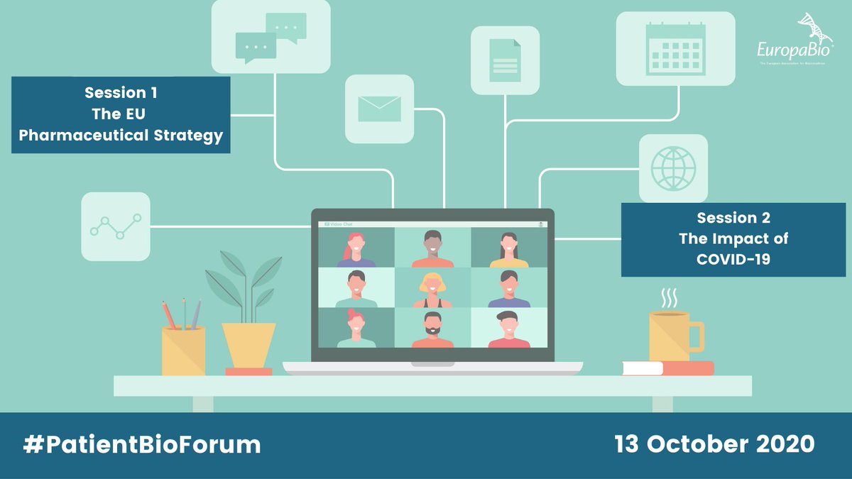 EuropaBio's tweet photo. Today, @EuropaBio hosts the #PatientBioForum, to discuss the #EUPharmaStrategy and the impact of #COVID19 on 🇪🇺 healthsystems with representatives of patient organisations, the healthcare systems and #biotech industry. We are looking forward to great speakers and discussions. https://t.co/evf5M6x9VB