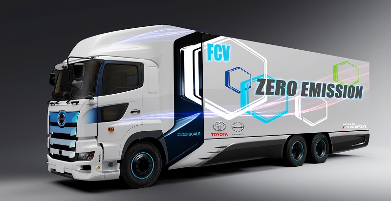 ToyotaMotorCorp's tweet photo. Trials of #heavyduty #fuelcell trucks are to commence spring 2022. This effort aims to accelerate use of #FCETs to reduce CO2 emissions & contribute to development of a #sustainable society. https://t.co/Doz0vwQ9gz #AsahiGroup #seinocorporatio #NLJ #YamatoTransport #Hino #Toyota https://t.co/0cVubSoj01