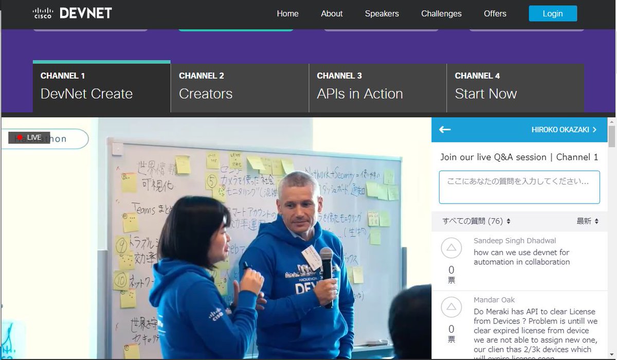 HirokoOkazaki's tweet image. Brings back my memories of #DevNetHackathon in JAPAN #DevNetCreate #DevNet @adamradford123