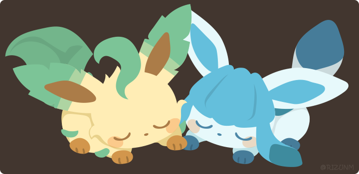 eevee no humans pokemon (creature) closed eyes closed mouth on stomach lying sleeping  illustration images