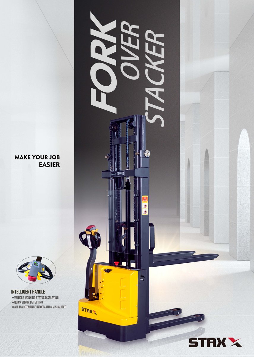Staxxmhe_com's tweet image. Staxx Pallet Stackers

·Intelligent Handle
·Vehicle Working Status Displaying
·Quick Error Detecting
·All Maintenance Information Visualized
Let&apos;s take the stress out of your cargo move.
staxxmhe.com/pallet-stacker…
#palletstacker
#straddlelegstacker
#forktruck
#electricwalkieforklift