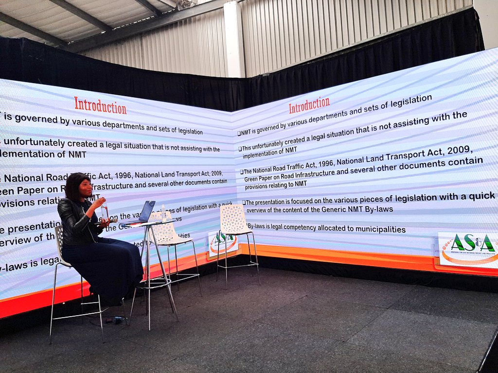 environmentza's tweet photo. @UNIDO Ashanti Mogosetsi facilitating the Enabling Environment/Legislative Support Session focused on promoting an enabling environment for the uptake of #NMT Legal Consultant, Ms Alta Swanepoel presented about the legal position in 2020 #TransportMonth #DevelopingCyclingCities https://t.co/euFQpwIfbF