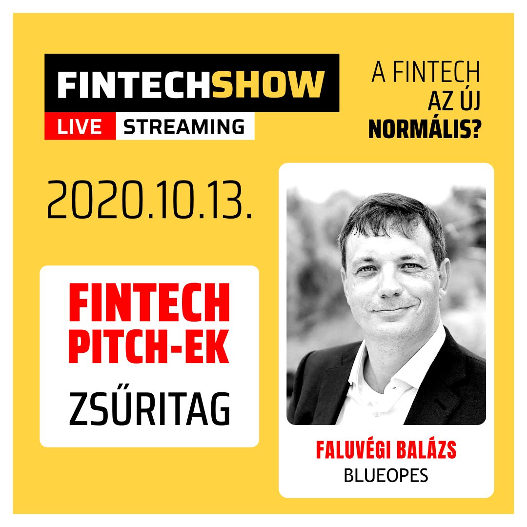 Happening soon: Fintechshow of #Hungary by @Fintechzone. Our Co-founder is the member of the jury for the best new #fintech #startup. Pitches start at 11am CET.