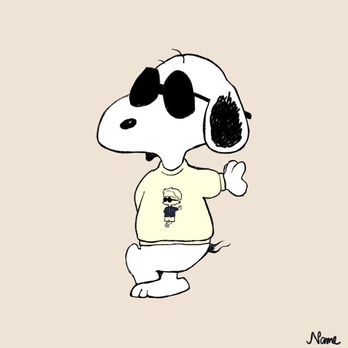 スヌーピーのtwitterイラスト検索結果