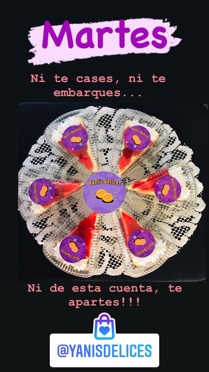Se te apetece un postre no dudes en contactarnos <a href="/yanisdelices/">Yani’s Delices</a>