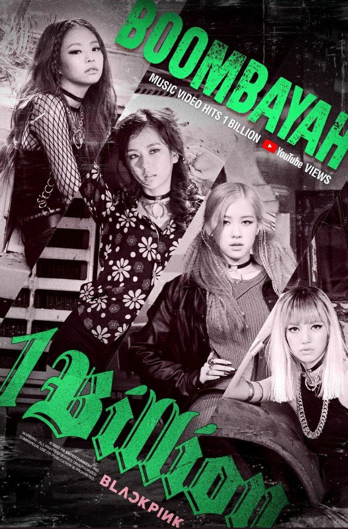 Blackpink_BTS06's tweet photo. #BLACKPINK DEBUT SONG #BOMBAAYAH HAS REACHED 1BILLION ON YOUTUBE!!🤩🥰❤ OMG CONGRATULATIONS TO #JISOO #JENNIE #ROSÉ #LISA !! 😍🤩🥳💞💞 OUR QUEENS ARE BREAKING RECORDS!!! OMG #BOMBAYAH_1BILLION #BLACKPINK3rdBillion #BLACKPINKToNumberOne https://t.co/UcAG3h0Hit
