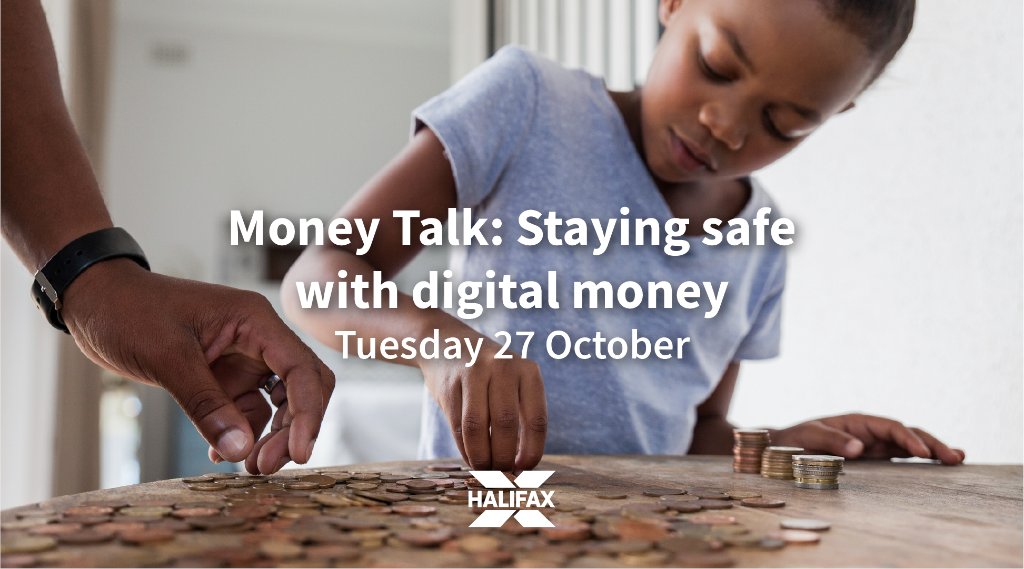 HalifaxBank's tweet image. By seven, your child has probably used the internet, even bought things online. So it’s time to teach them about keeping digital money safe – and we can help.  Register for our free online event spr.ly/6019GNZ3H
#GSOWeek2020