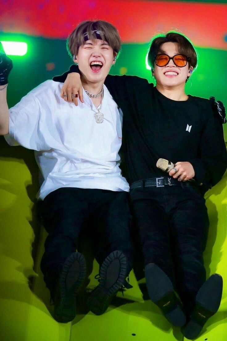 park jimin with min yoongi