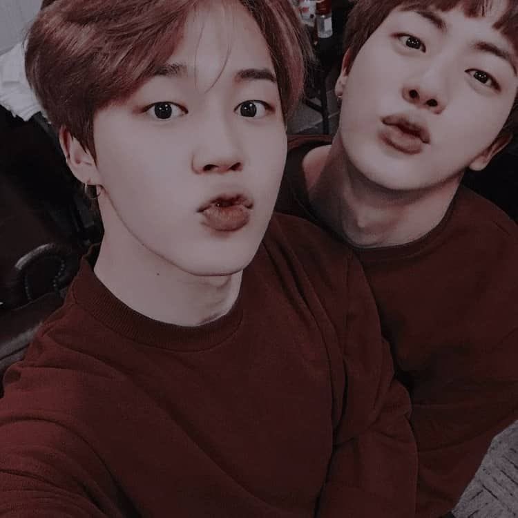 park jimin with kim seokjin