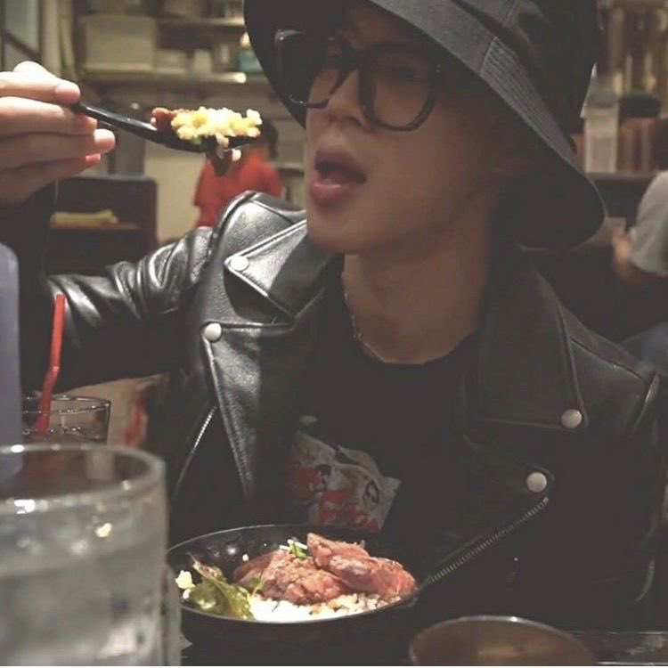 park jimin eating