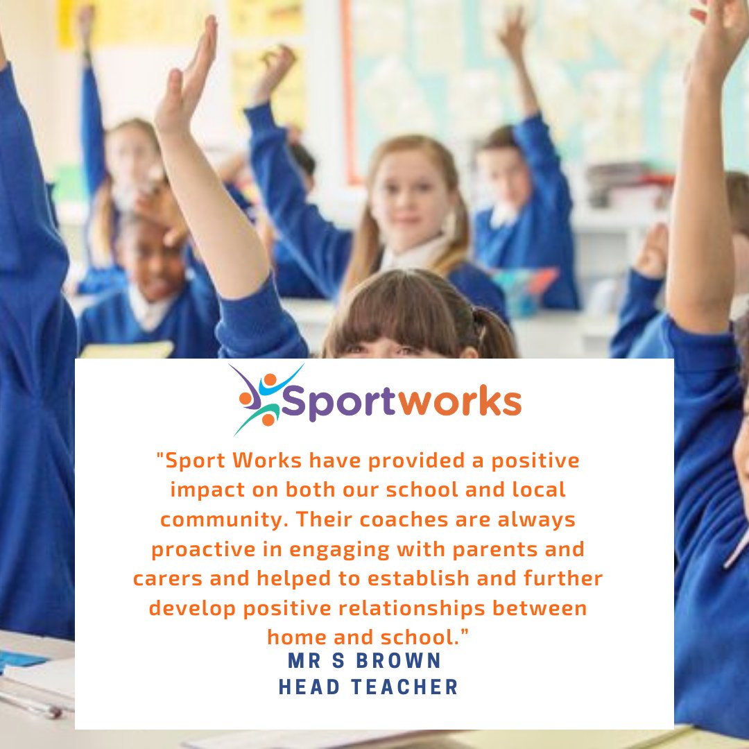 SportWorks's tweet photo. Did you know we work in schools? If you would like to explore how Sport Works can support your school please contact us on: info@sportworksltd.co.uk #schools #schooldelivery #PE #sport #health #wellbeing #primaryschool #secondaryschool #furthereducation https://t.co/ccYGeOqw1y
