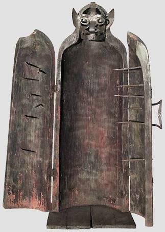 The Iron MaidenIt is an upright sarcophagus with spikes on the inner surfac­es. Once the victim was inside, the doors were closed. There, the strategically placed spikes would pierce several vital organs.