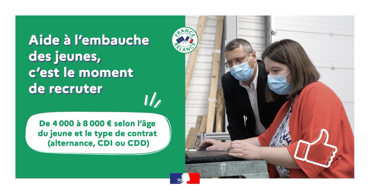 Entreprises, découvrez les différentes aides pour recruter un jeune 👉bit.ly/3iQmeB7 #1jeune1solution #TousMobilisés #MardiConseil